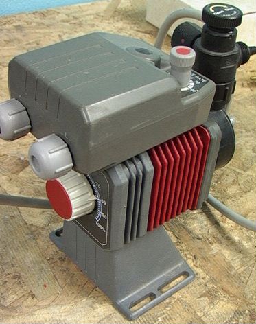 WAY COOL Iwaki Metering Pump with variable rate and variable stroke.