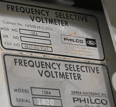 Sierra Electronics128A Frequency Selective voltmeter  